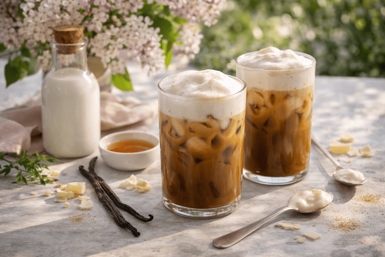 Lire la suite à propos de l’article Café glacé vanille & mousse légère au lait
